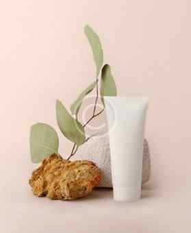 plant and lotion tube